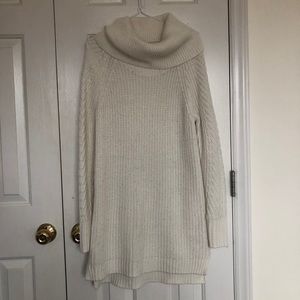 A new day cream turtleneck sweater dress